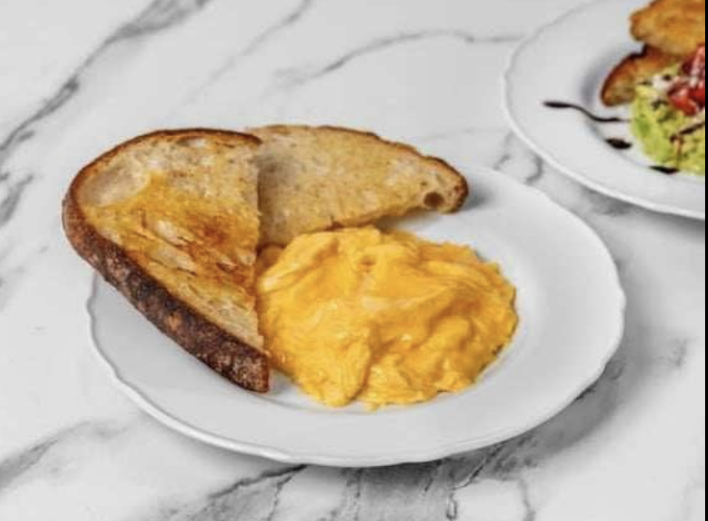 Soft Scramble on Sourdough